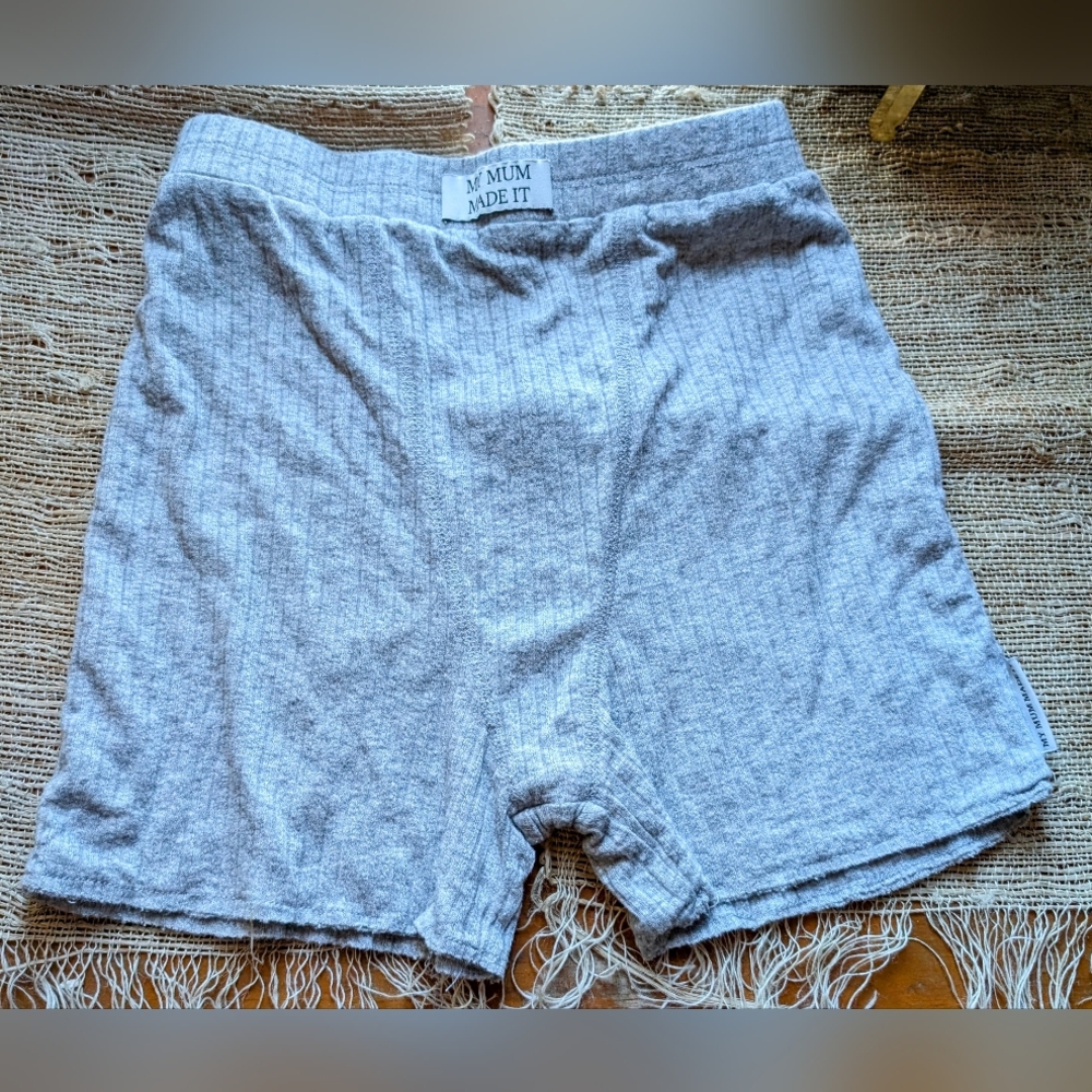 My Mum Made It • Biker Baby Shorts in Grey